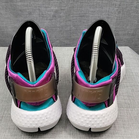 Nike Huarache NM 9.5 Emerald Green Purple Fuschia White Multi Run 705159-305